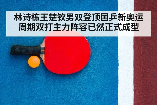 林诗栋王楚钦男双登顶国乒新奥运周期双打主力阵容已然正式成型